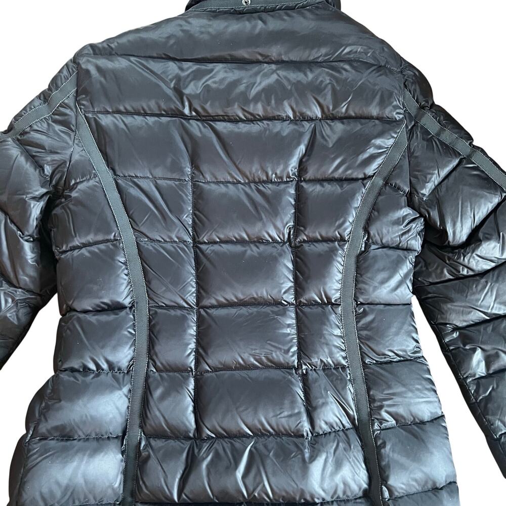 MONCLER Authentic Hermine Long Down Puffer Coat - Dark Gray, No Hood | Size 2, M - Picture 4 of 8